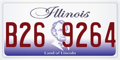 IL license plate B269264