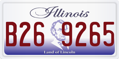 IL license plate B269265