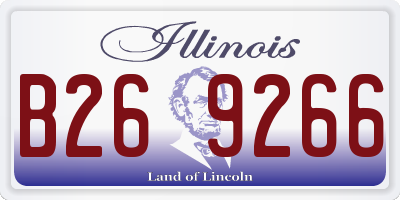 IL license plate B269266