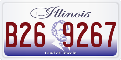 IL license plate B269267
