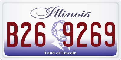 IL license plate B269269