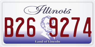 IL license plate B269274