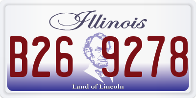 IL license plate B269278