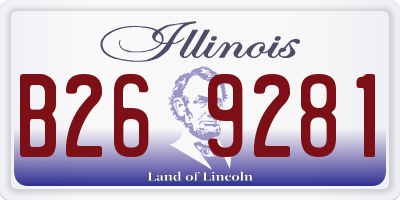 IL license plate B269281