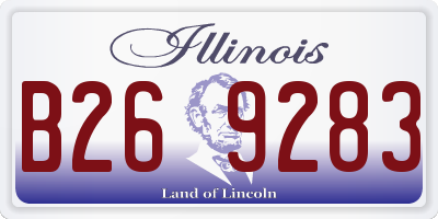 IL license plate B269283