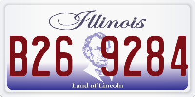 IL license plate B269284