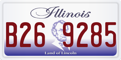 IL license plate B269285