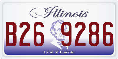 IL license plate B269286
