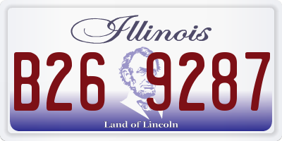IL license plate B269287