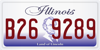 IL license plate B269289