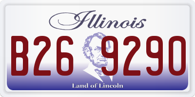 IL license plate B269290