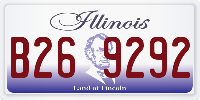IL license plate B269292