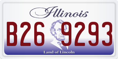 IL license plate B269293