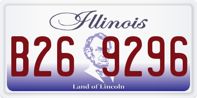 IL license plate B269296