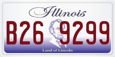 IL license plate B269299