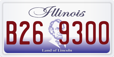 IL license plate B269300