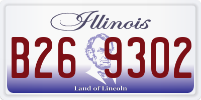 IL license plate B269302