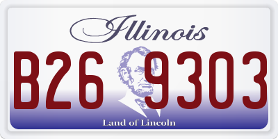 IL license plate B269303