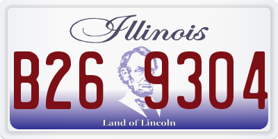 IL license plate B269304