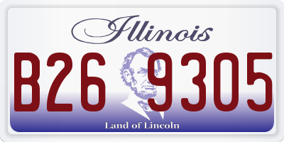IL license plate B269305