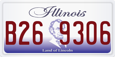 IL license plate B269306