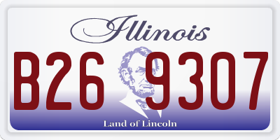 IL license plate B269307