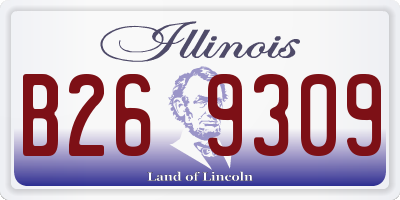 IL license plate B269309