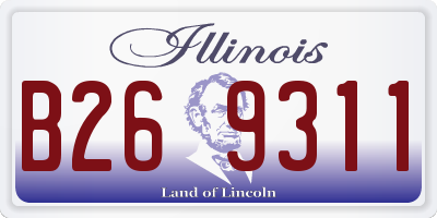 IL license plate B269311
