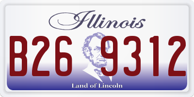 IL license plate B269312