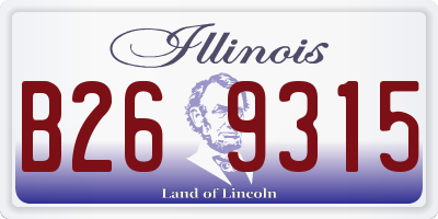 IL license plate B269315