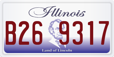 IL license plate B269317