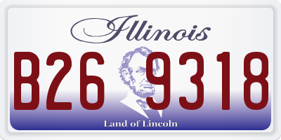 IL license plate B269318