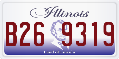 IL license plate B269319
