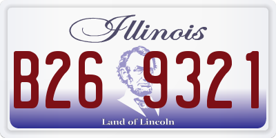 IL license plate B269321