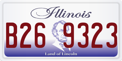 IL license plate B269323