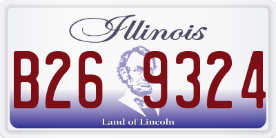 IL license plate B269324