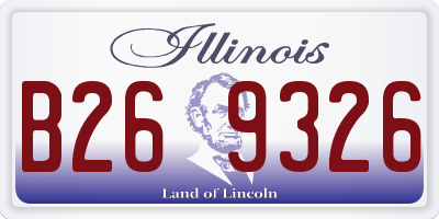 IL license plate B269326