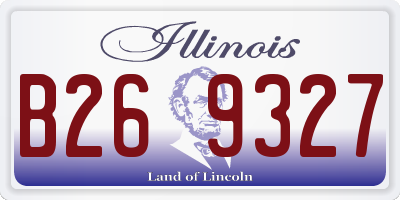 IL license plate B269327
