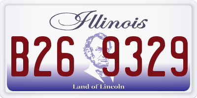 IL license plate B269329