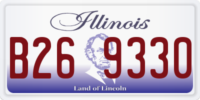 IL license plate B269330