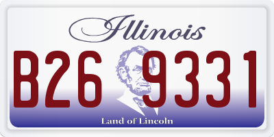 IL license plate B269331