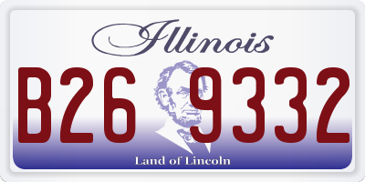 IL license plate B269332