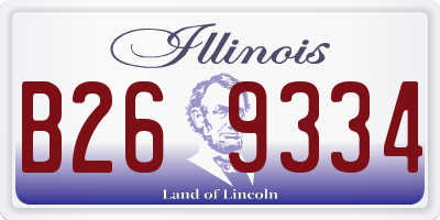 IL license plate B269334