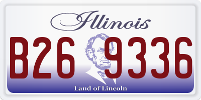 IL license plate B269336