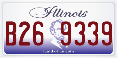 IL license plate B269339