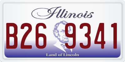 IL license plate B269341