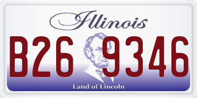 IL license plate B269346