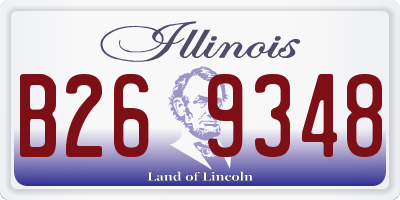 IL license plate B269348