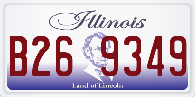 IL license plate B269349