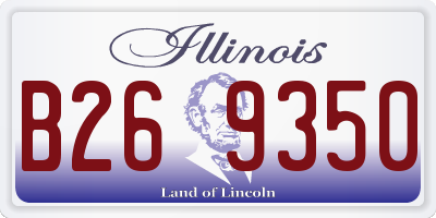IL license plate B269350